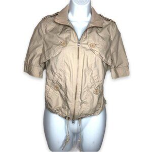 A/X Armani Exchange short sleeve utility jacket khaki color size medium